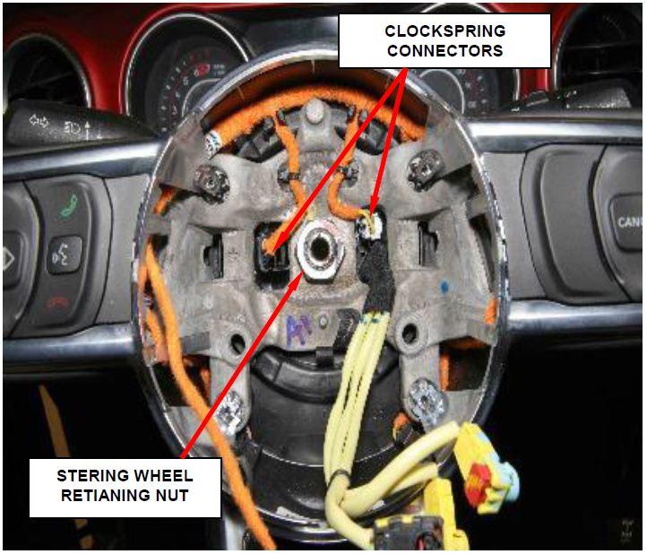 Figure 22 – Remove Steering Wheel Nut