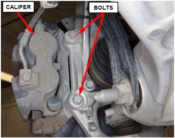 Figure 3 – Brake Caliper Adaptor Bolts