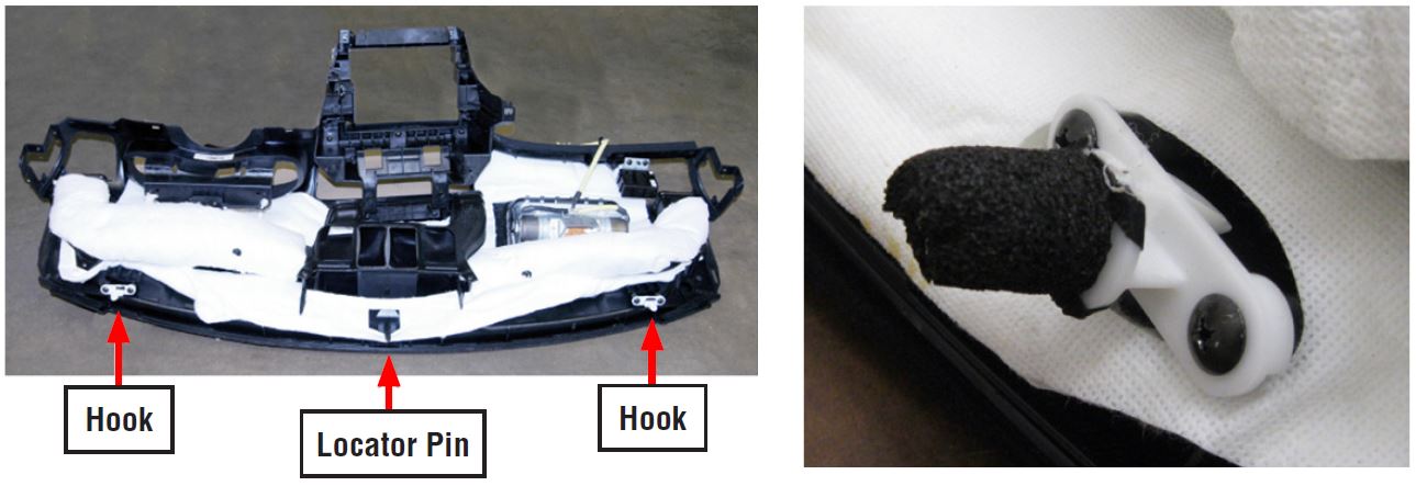 non-woven material, p.n. SOA963W110 (or an equivalent self-adhesive foam)