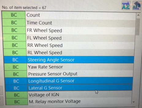 VDC Sensor 0 Point Setting Mode