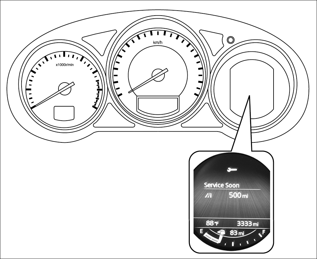 Mazda6 Type A Instrument Cluster