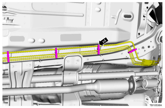 four (4) fuel/vapor line isolator clips