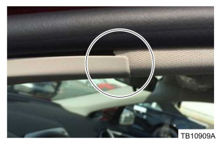 A-pillar trim panel out of position